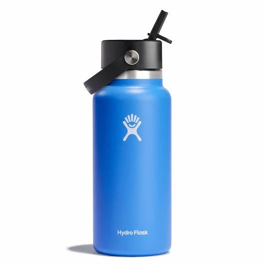 32oz Wide Mouth Bottle with Flex Straw Cap