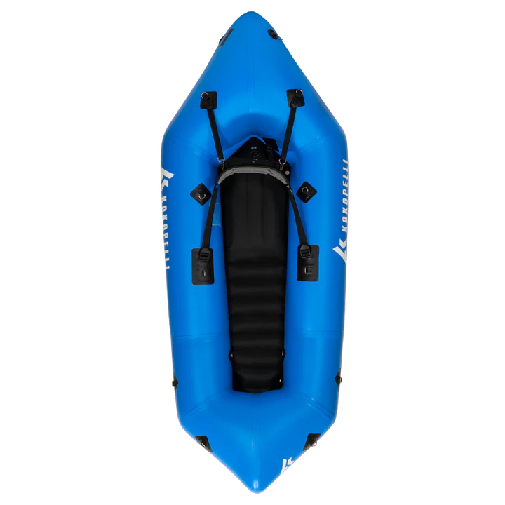 Recon Self-Bailing Packraft & Thigh Straps Package Arctic Blue