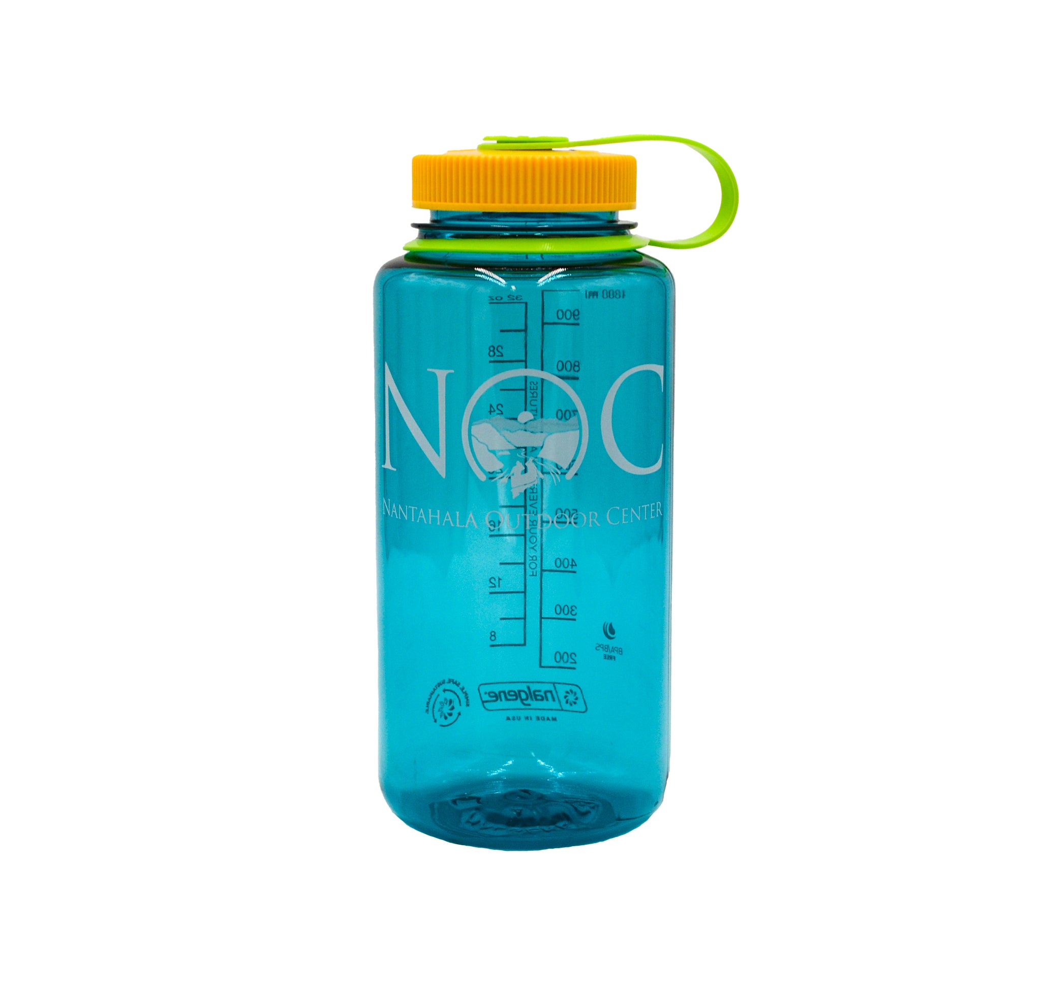 22 oz Wide Mouth Water Bottle with Straw Lid, Kiwi Green