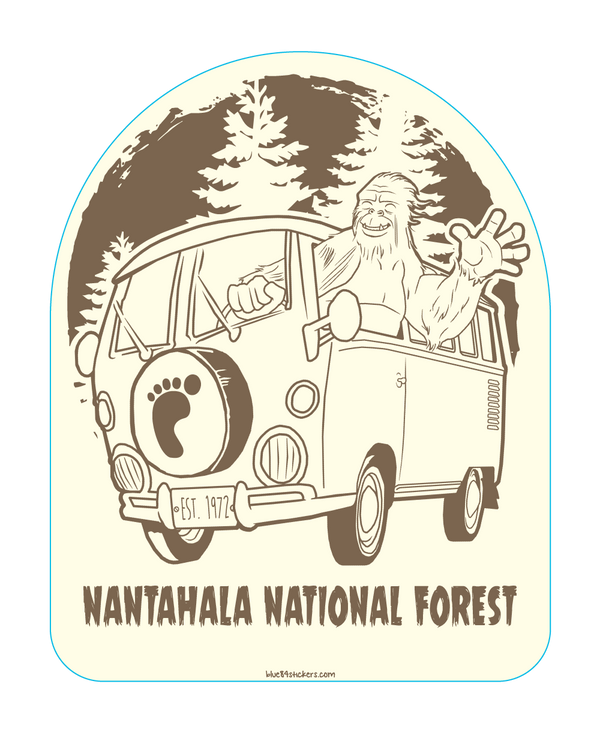 NOC Lakeshirts Stickers, Chupacabra Bigfoot