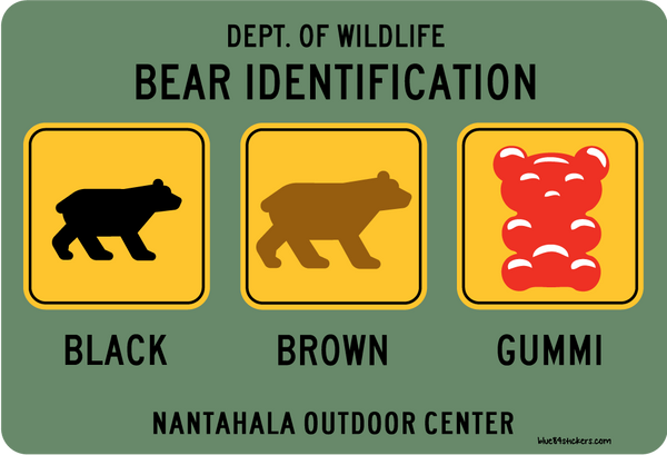 NOC Lakeshirts Stickers, Bear Identification