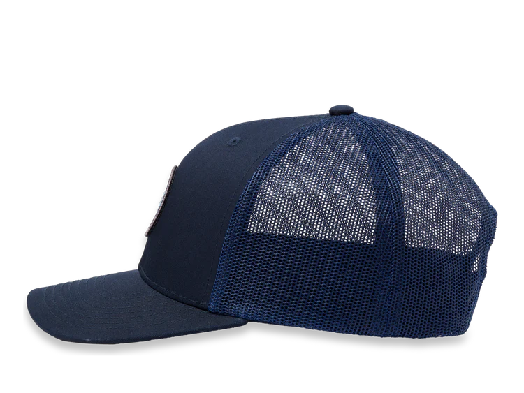 Astral Lotus Trucker Hat - Storm Navy