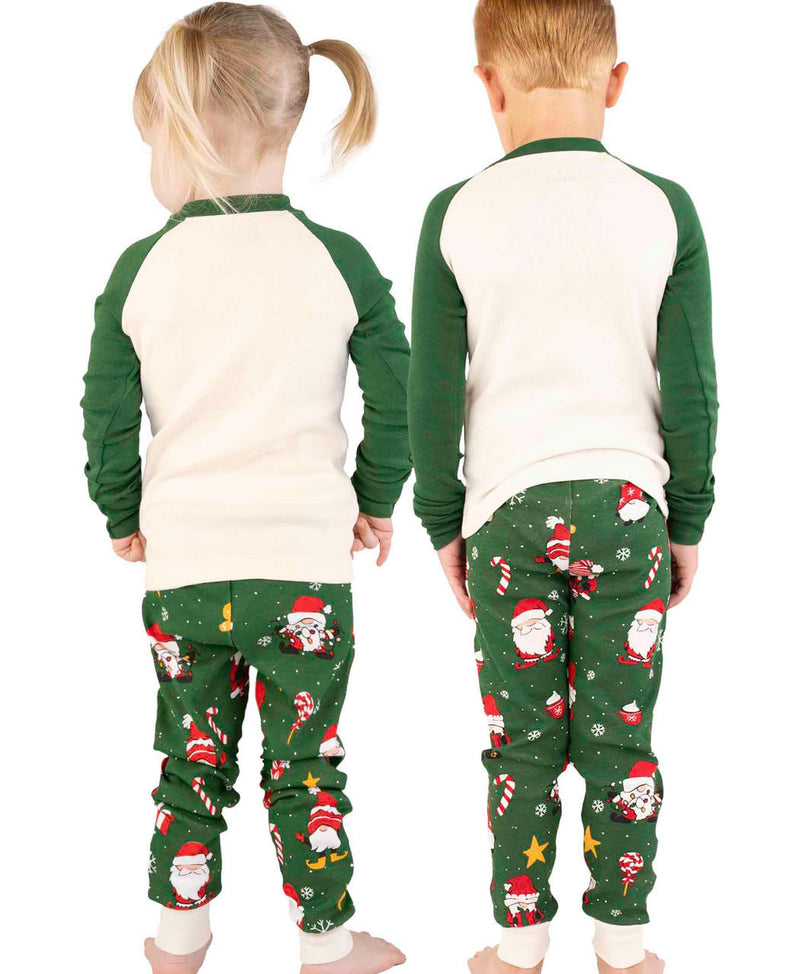 Lazyone Christmas Gnome Kid's Long Sleeve PJ's