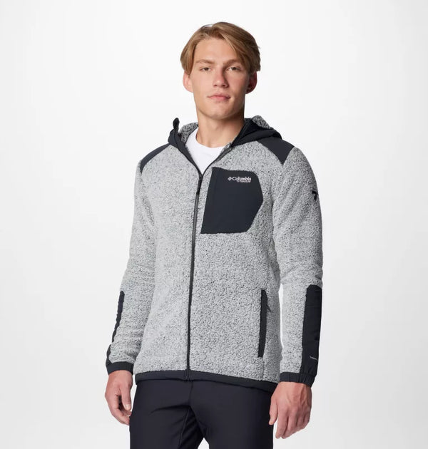 Columbia Men's Arctic Crest™ Sherpa Full Zip White Black Front