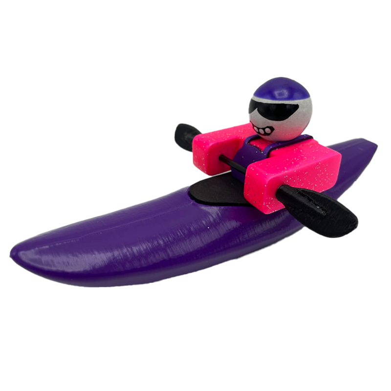 Foamie Friends Plastic Mini Creeker Kayak Purple