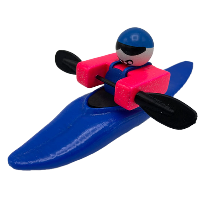 Foamie Friends Plastic Mini Slice Kayak Blue