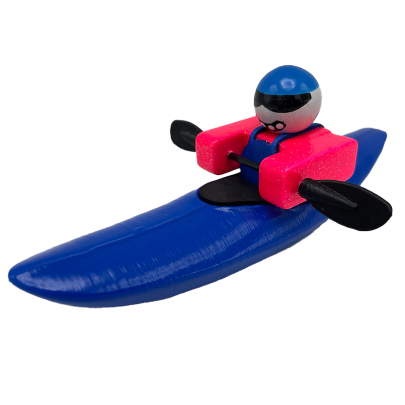 Foamie Friends Plastic Mini Creeker Kayak Blue