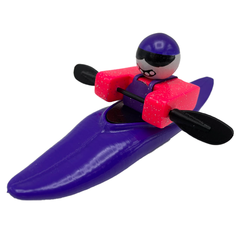 Foamie Friends Plastic Mini Slice Kayak Purple