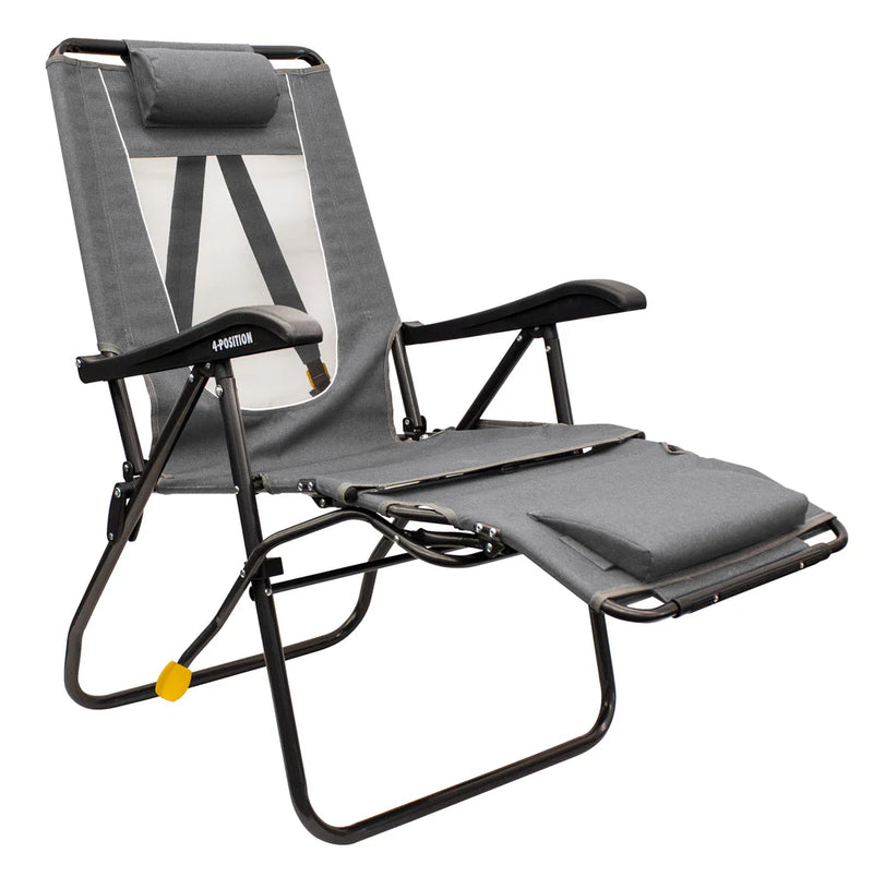 GCI Legz Up Lounger Heathered Pewter