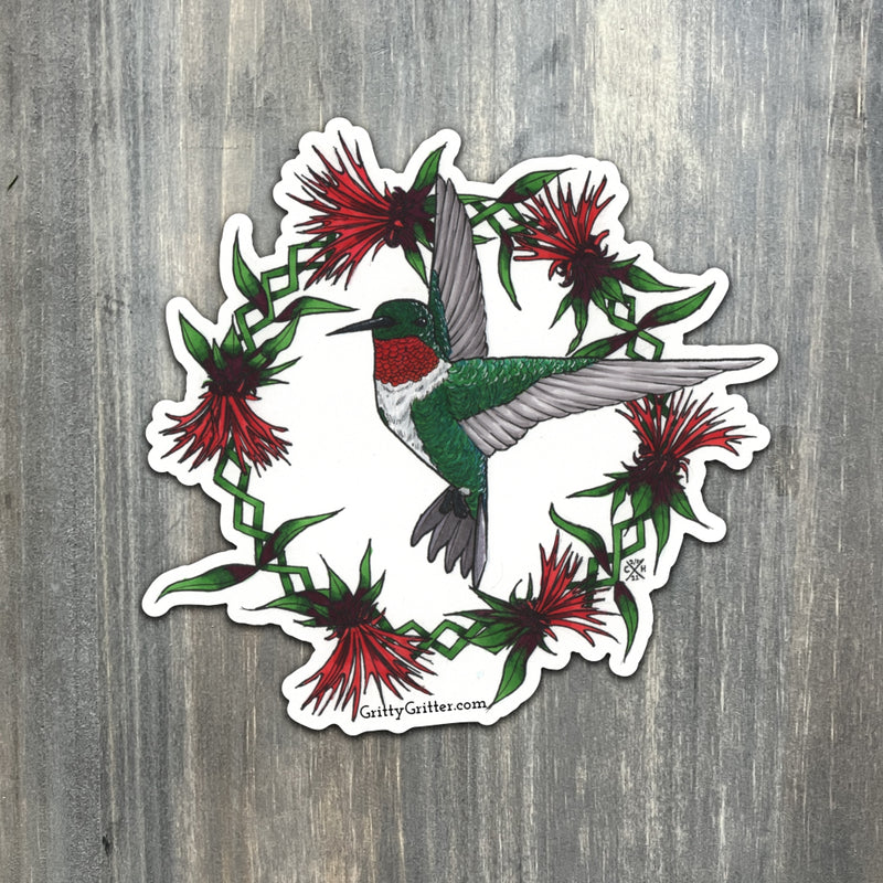 Gritty Gritter Hummingbird Sticker