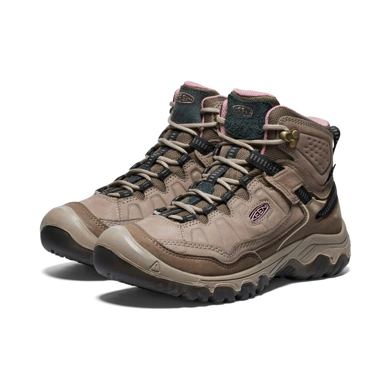 Keen Women's Targhee IV Waterproof Hiking Boot Brindle Nostalgia pair