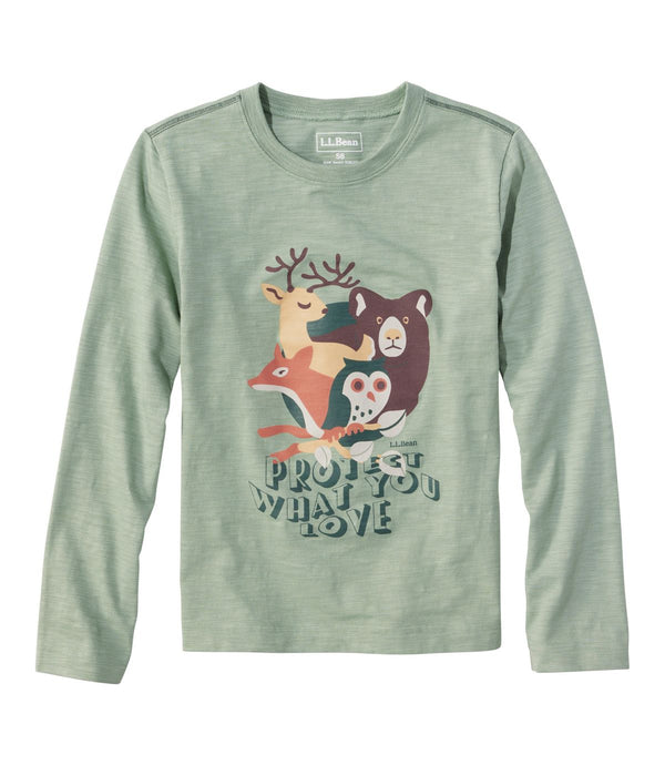 L.L. Bean Kid's Glow in the Dark Graphic Long Sleeve Tee