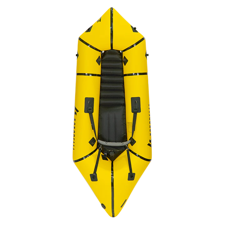 Nirvana Ultralite Self-Bailing Packraft with TiZip - Package w/ Thigh Straps