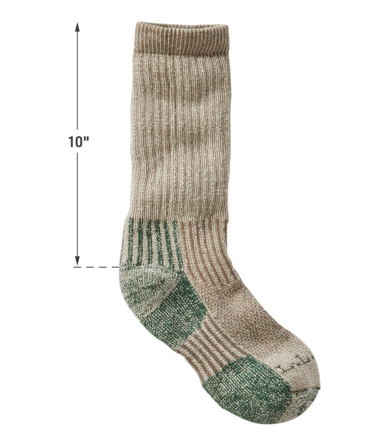 L.L. Bean Boot Socks Dark Khaki With Measurements