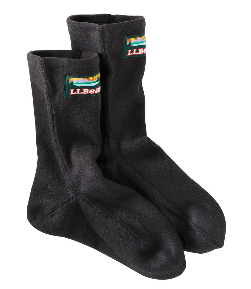 L.L. Bean Fleece Socks Black Katahdin