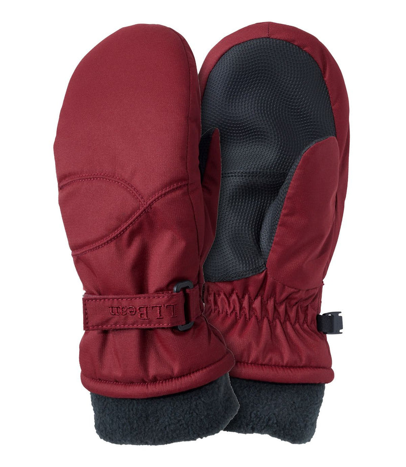 L.L. Bean Kid's Cold Buster Waterproof Mittens Deep Rosewood