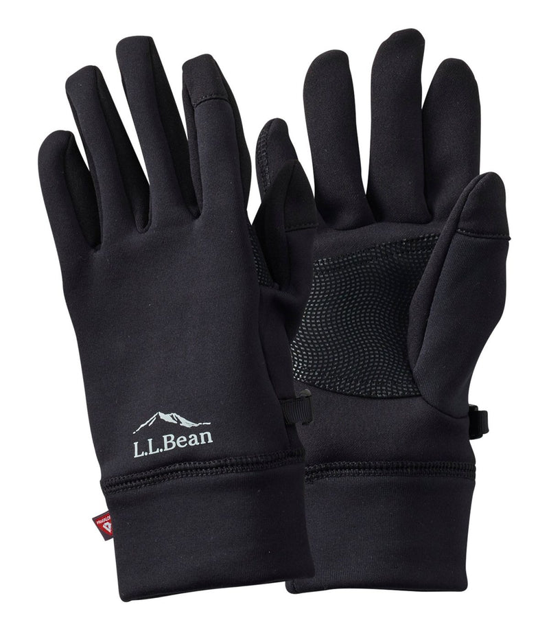 L.L. Bean Women's Primaloft Therma-Stretch Fleece Gloves Black