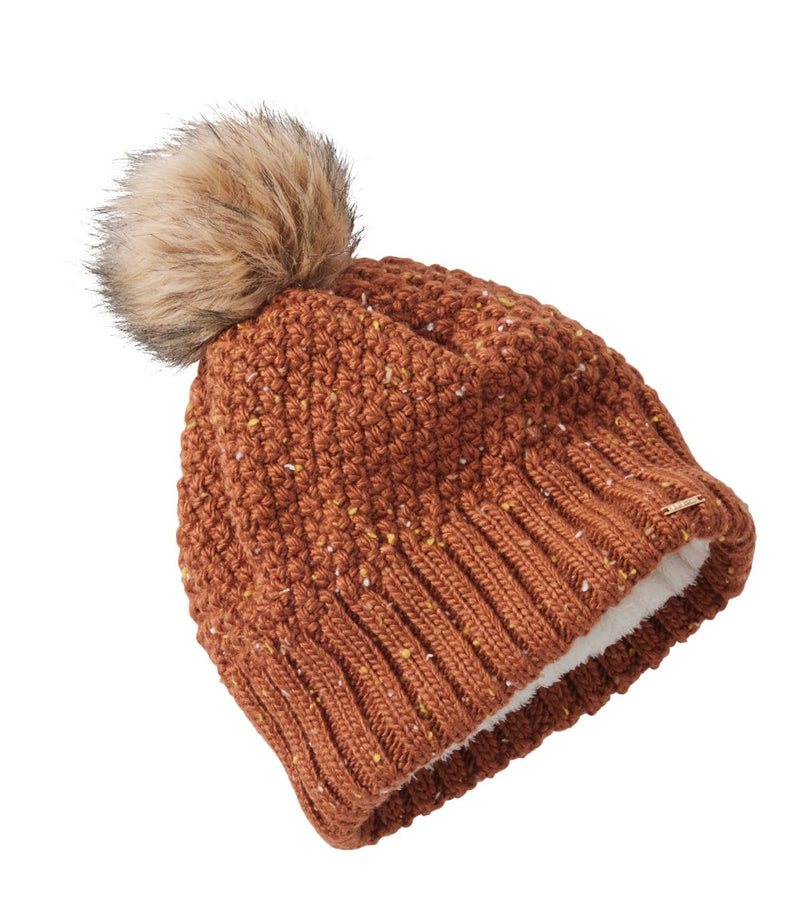 L.L. Bean Women's Wicked Cozy Knit Pom Hat Gingerbread