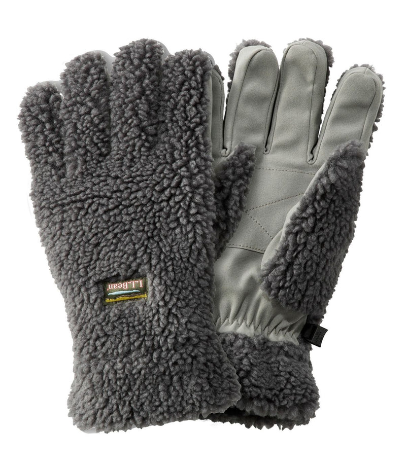 L.L. Bean Mountain Pile Fleece Glove Alloy Gray