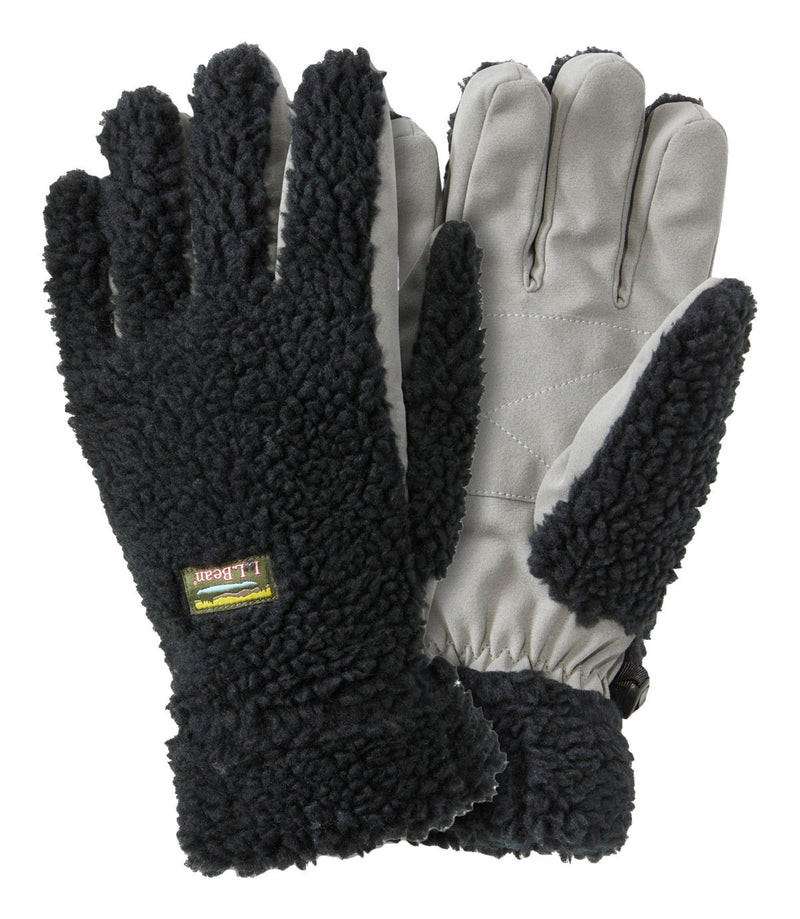 L.L. Bean Mountain Pile Fleece Glove Black