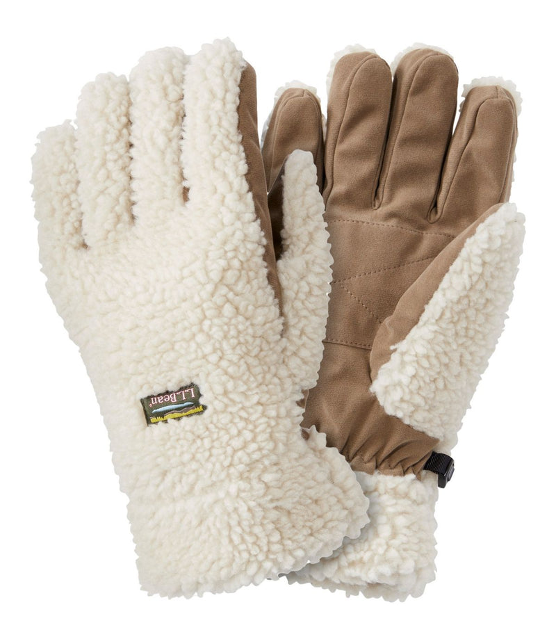 L.L. Bean Mountain Pile Fleece Glove Natural