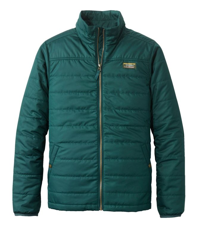 L.L. Bean Men's Mountain Classic Puffer Jacket Dark Pine