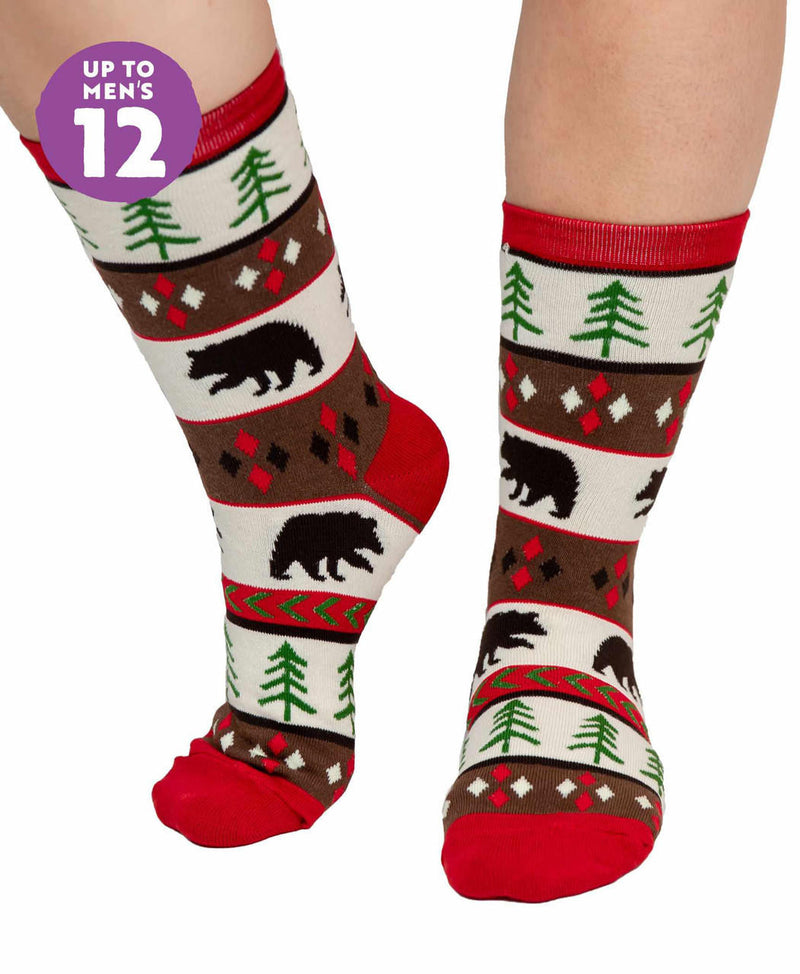 Lazyone Bear Essentials Adult Crew Sock