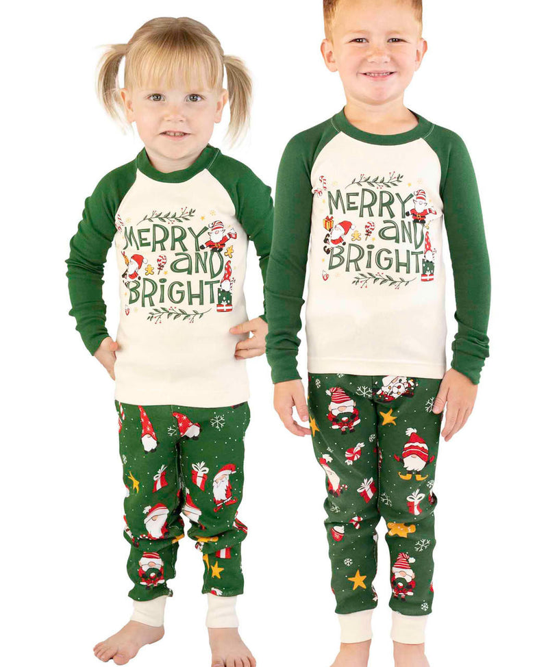 Lazyone Christmas Gnome Kid's Long Sleeve PJ's