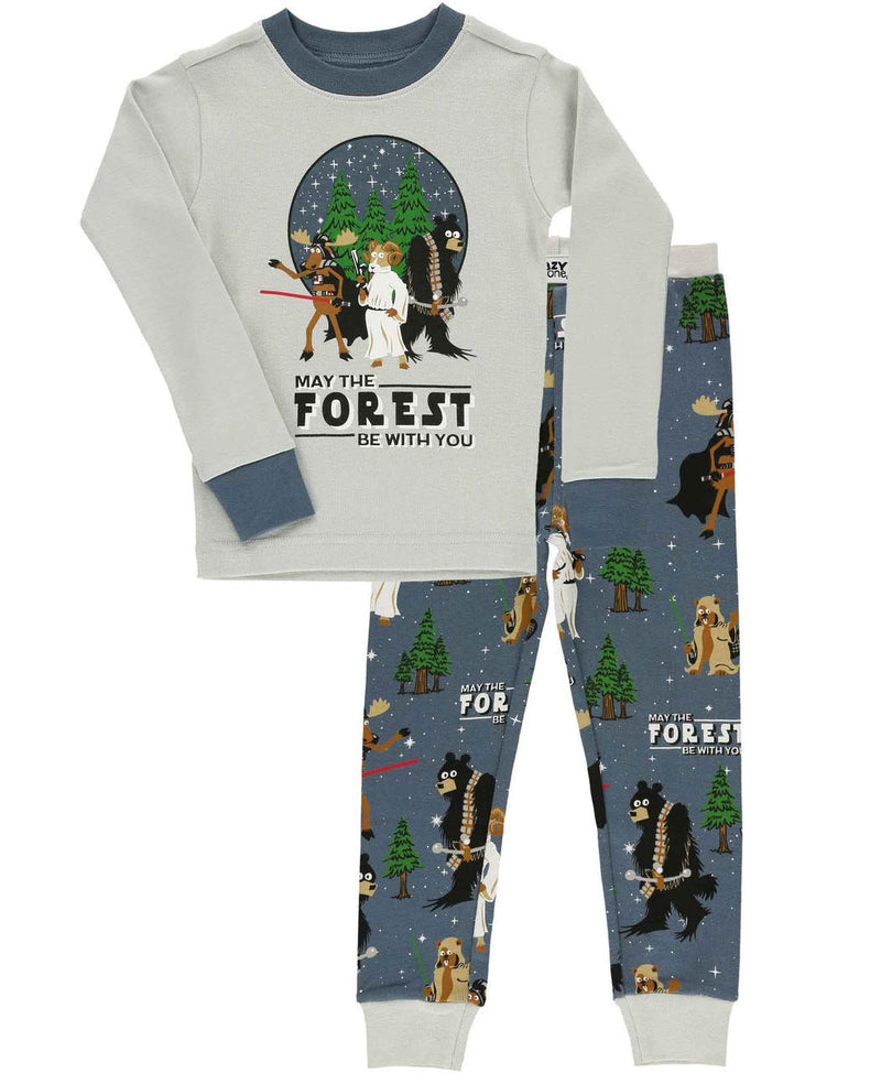 Lazyone Kid's May The Forest Be With You PJ Set