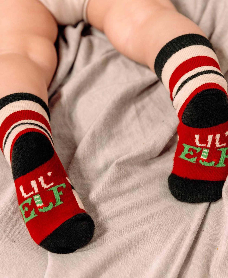 Lazyone Lil Elf Infant Sock On Feet