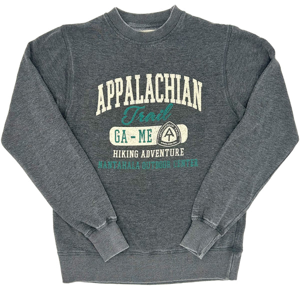 NOC Appalachian Trail GA - ME Fleece Crew Sweatshirt Charcoal