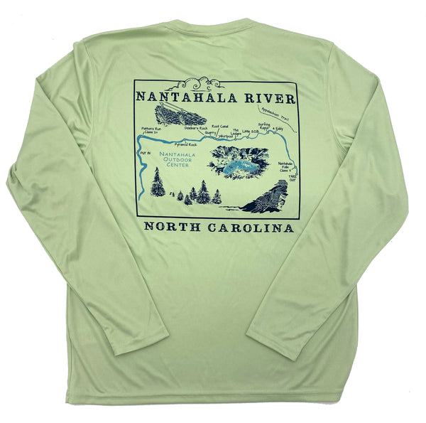 Nantahala River Map Solar Long Sleeve Shirt