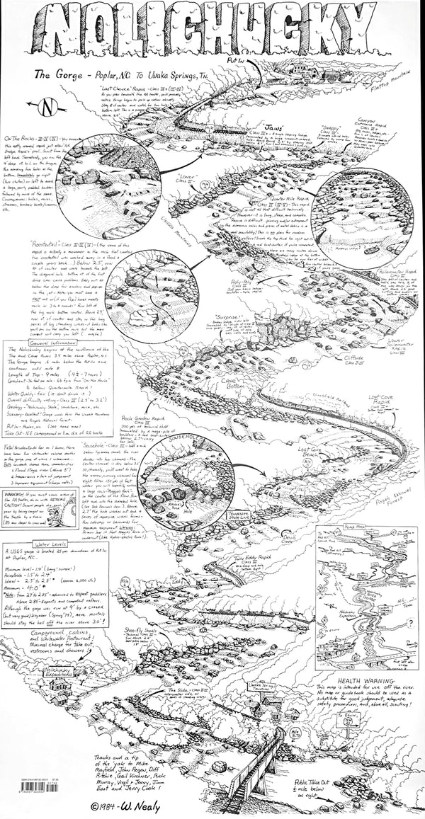 Nealy Nolichucky River Gorge Map