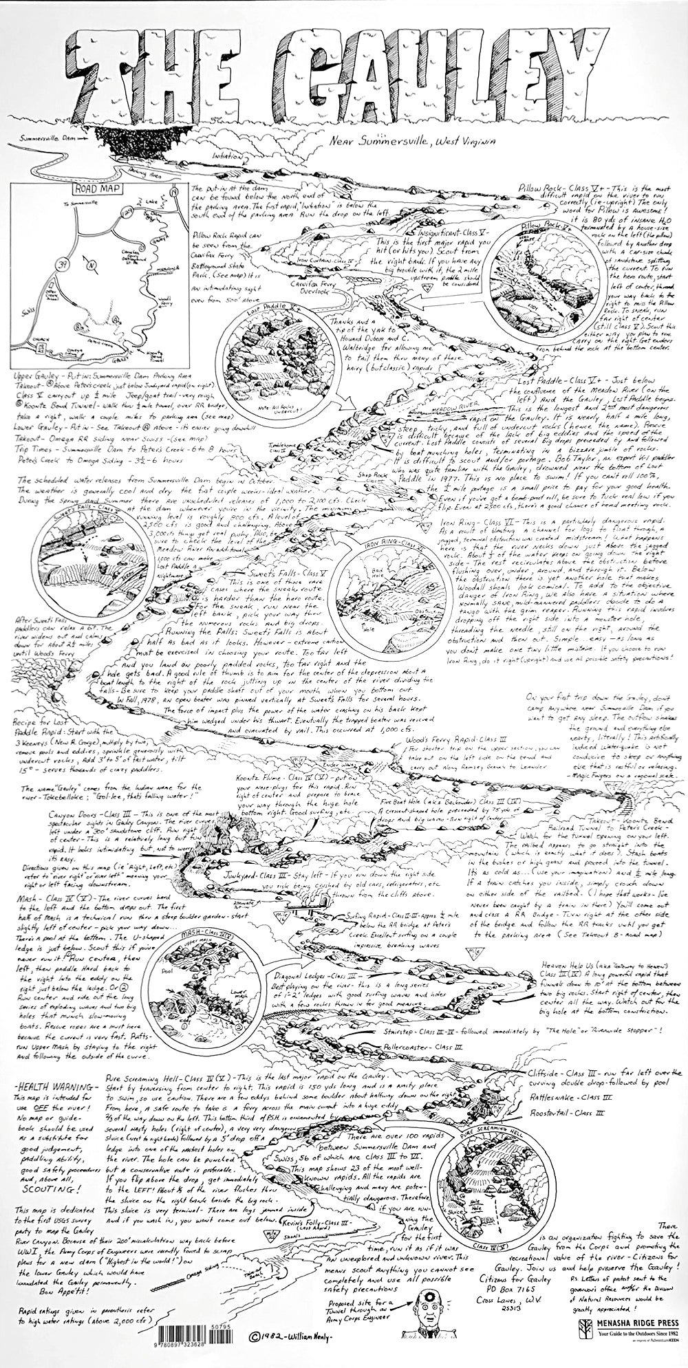 Nealy Gauley River Map | NOC Store