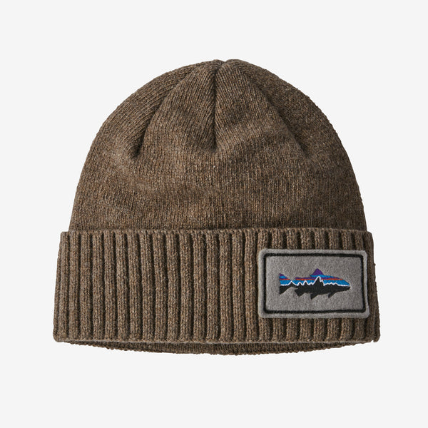 Patagonia Brodeo Beanie Fitz Trout Patch Ash Tan