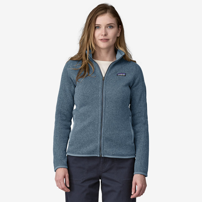 Patagonia Women's Better Sweater Utility Blue On Model Front