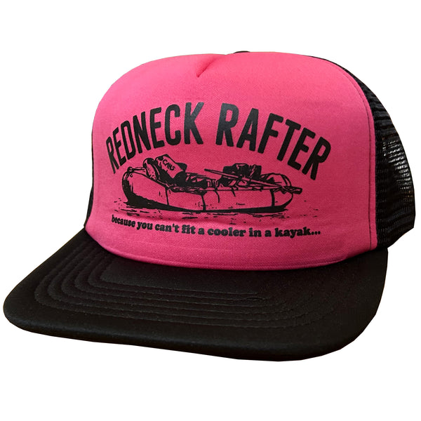 Redneck Rafter Foam Trucker Hat Pink Black