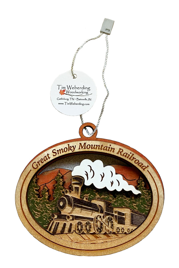 Great Smoky Mountain Railroad Wood Ornament