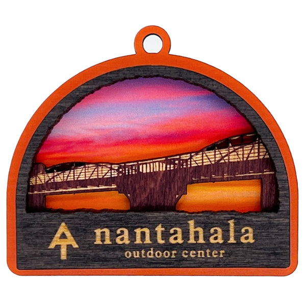 Tim Weberding AT with the Sunset Founders Bridge Ornament