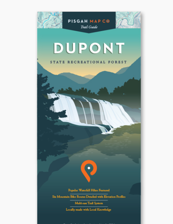 Pisgah Map Company Map - DUPONT STATE FOREST