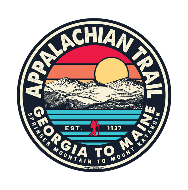 NOC Lakeshirts Stickers, Appalachian Trail GA-ME