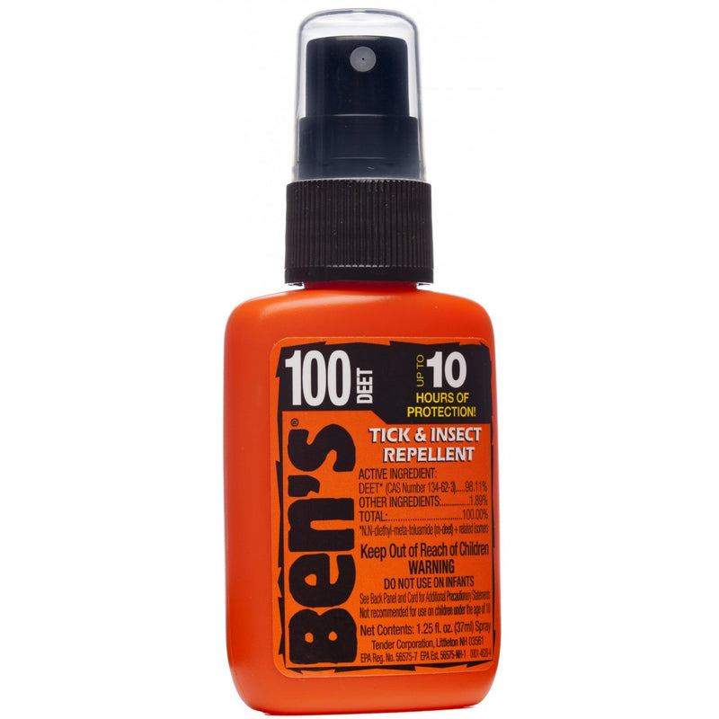 Bens 100% Deet Bug Spray 1.25 oz